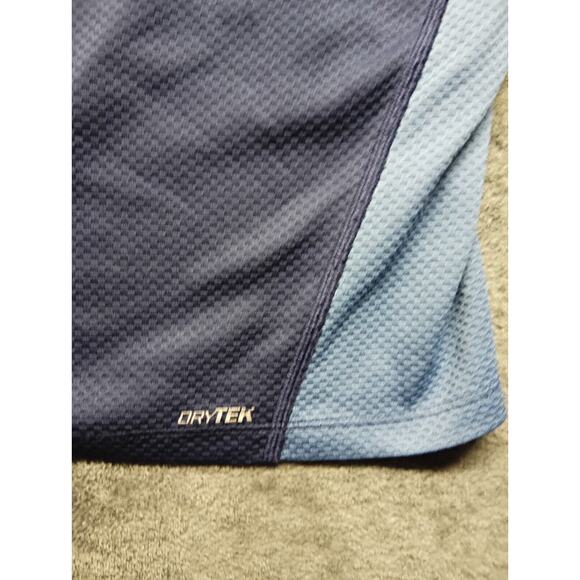 Tek Gear DryTek Women’s Blue Workout Long-sleeve Pullover 1/4 Zip Size M FLAWS - Picture 7 of 10